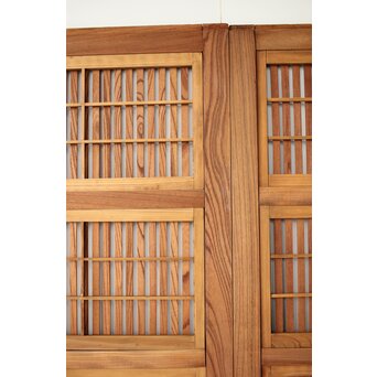 総欅 格子戸 4枚1組　L1095Y 