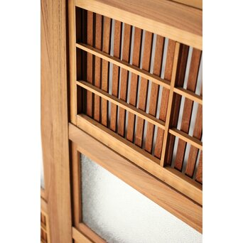 総欅 格子戸 4枚1組　L1095Y 