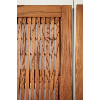 総欅 格子戸 4枚1組　L1095Y 