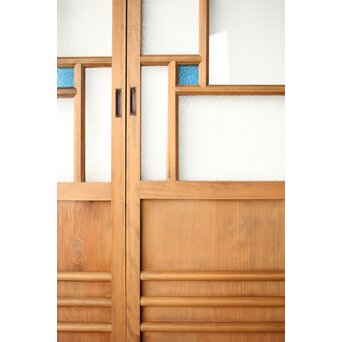 多種 色ガラス戸 2枚1組　GD0177Y 