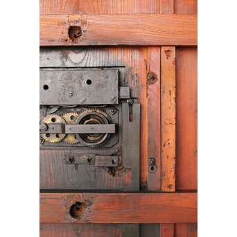 丸金具 天地板 総欅蔵戸　W105Y 