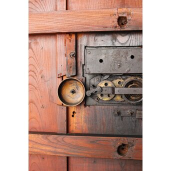 丸金具 天地板 総欅蔵戸　W105Y 