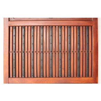 丸金具 天地板 総欅蔵戸　W105Y 鉄格子