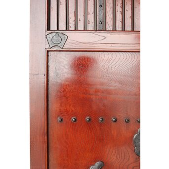 天地板 光沢仕上 総欅蔵戸　W106Y 反射するような光沢仕上げ