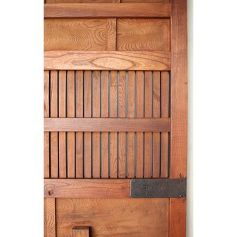 天地板 光沢仕上 総欅蔵戸　W106Y シンプルな無塗装ですね