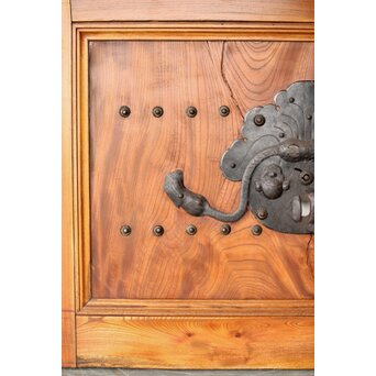 天地板 総欅巾着金具蔵戸　W107Y 