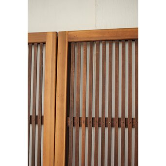 上木目欅板 格子戸 2枚1組　L1096 