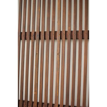 上木目欅板 格子戸 2枚1組　L1096 