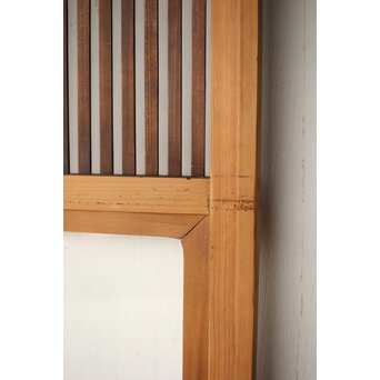 上木目欅板 格子戸 2枚1組　L1096 