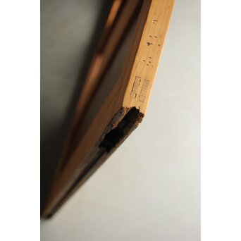 上木目欅板 格子戸 2枚1組　L1096 