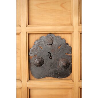 白木格子蔵戸　W108 