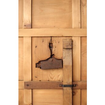 白木格子蔵戸　W108 