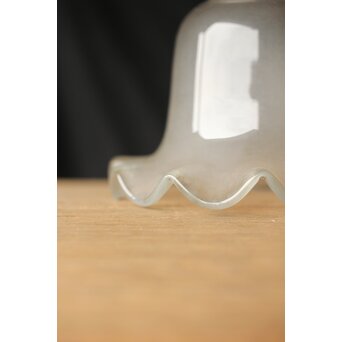 くもりガラスの小型ひらひら電笠　A072 