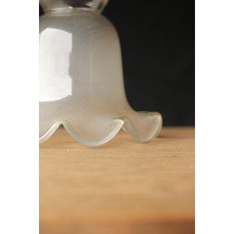 くもりガラスの小型ひらひら電笠　A072 