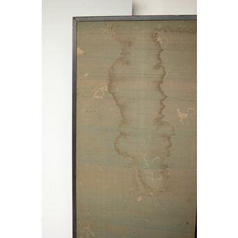 明治刺繍屏風　Z418 