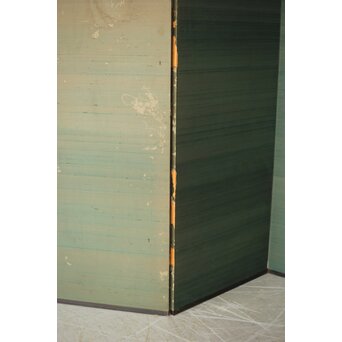 明治刺繍屏風　Z418 