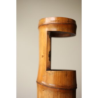 今日庵 裏千家十一代 玄々斎 精中宗室 花押 古竹花入　U331 