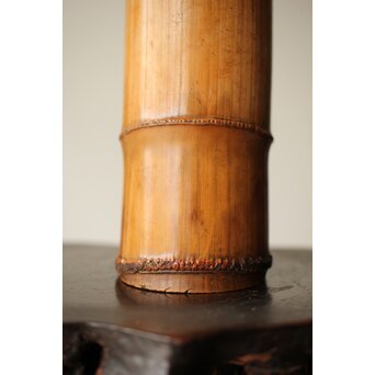 今日庵 裏千家十一代 玄々斎 精中宗室 花押 古竹花入　U331 