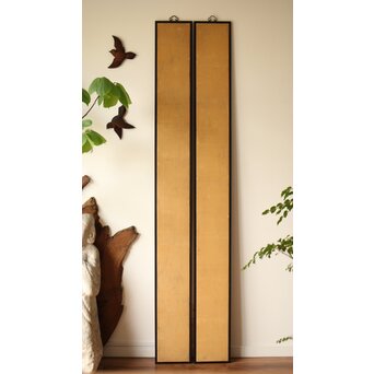 巖谷一六 二行書 連仕立 双幅　Z419 