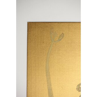 酒井三良【春伸図】小色紙　Z420 