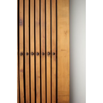 格子蔵戸　W109 框や格子は針葉樹のようです