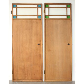 色ガラスの雪隠戸 2枚1組　GD0179