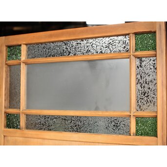 色ガラスの雪隠戸 2枚1組　GD0179 数種のレトロガラス仕様です