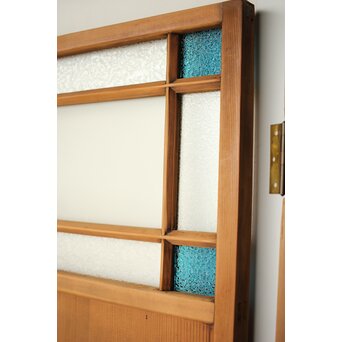 色ガラスの雪隠戸 2枚1組　GD0179 青は特に珍しいですね