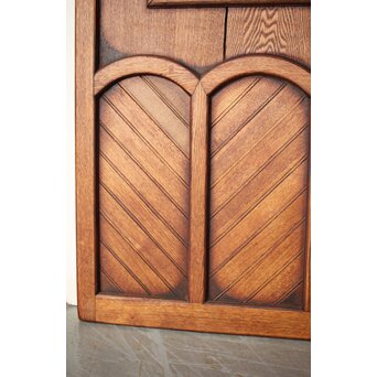 楢の建具 2枚1組　B1036 ヘリンボーンデザイン