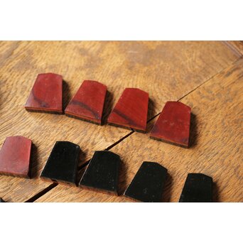 堆漆将棋駒 余歩2　Q333 