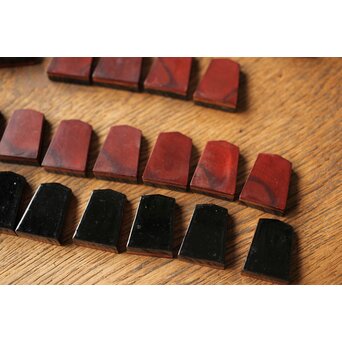 堆漆将棋駒 余歩2　Q333 