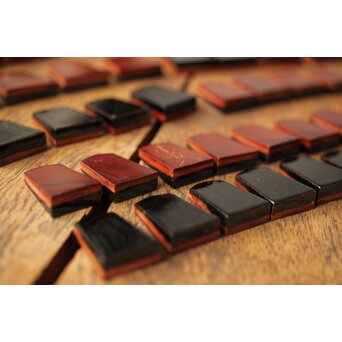 堆漆将棋駒 余歩2　Q333 