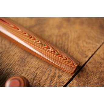 堆漆 根付 緒締め 煙管口　Q334 