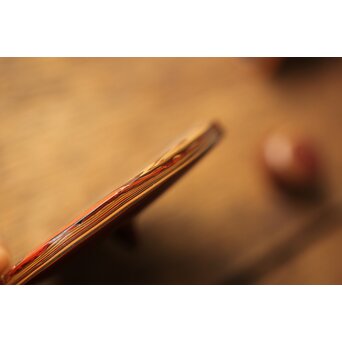 堆漆 根付 緒締め 煙管口　Q334 