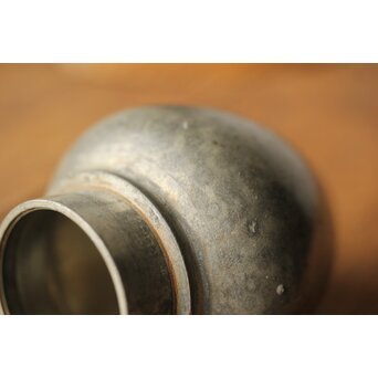 本人作 中村半兵衛/錫半 班錫茶壺/茶入　M362 