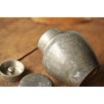 本人作 中村半兵衛/錫半 班錫茶壺/茶入　M362 