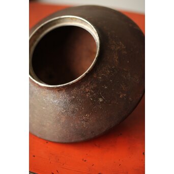 末広型 鉄打出香炉　M363 