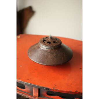 末広型 鉄打出香炉　M363 