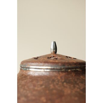 末広型 鉄打出香炉　M363 