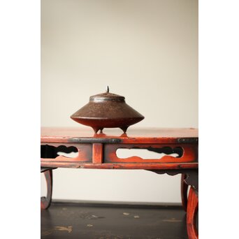 末広型 鉄打出香炉　M363 