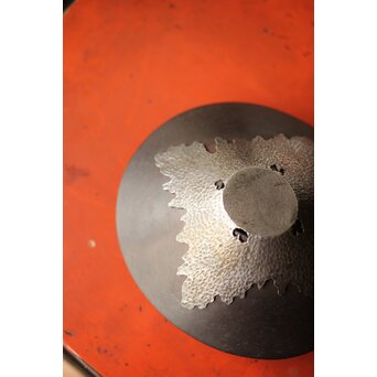 良勝作 富士型 鉄打出香炉　M364 