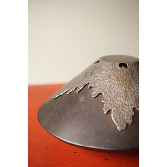 良勝作 富士型 鉄打出香炉　M364 