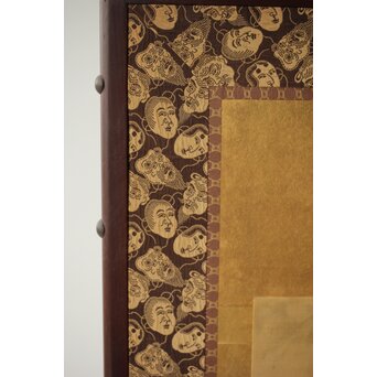 東東洋 屏風 六曲一双 絹本肉筆 法眼東洋 金地 日本画　Z421 