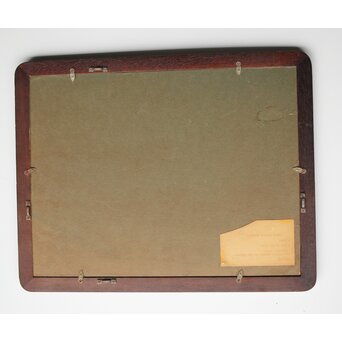 倣 松本一洋 梥本【美人画】絹本色紙額装　Z422 