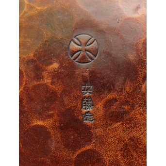 安藤七宝 東京復興記念 永田青嵐俳句 桜紋花瓶　M365 