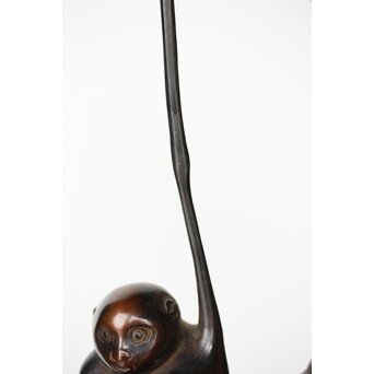 手長猿 吊香炉 銅器　M367 