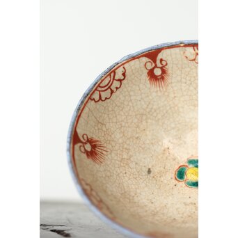 阿漕焼 盛絵 ぼたん 茶器一式　P361 