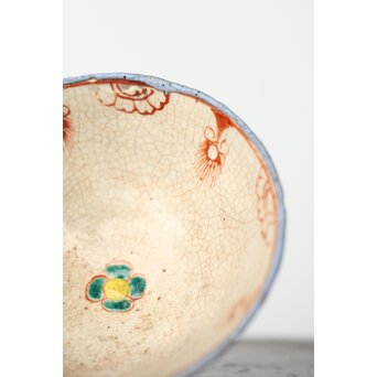 阿漕焼 盛絵 ぼたん 茶器一式　P361 