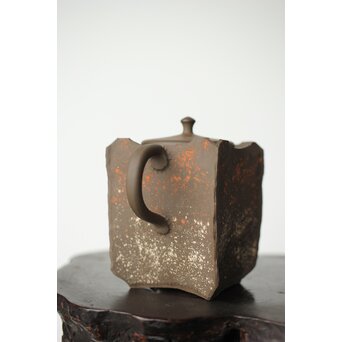 常滑焼 間野舜園 茶注 四方急須　P366 