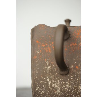 常滑焼 間野舜園 茶注 四方急須　P366 